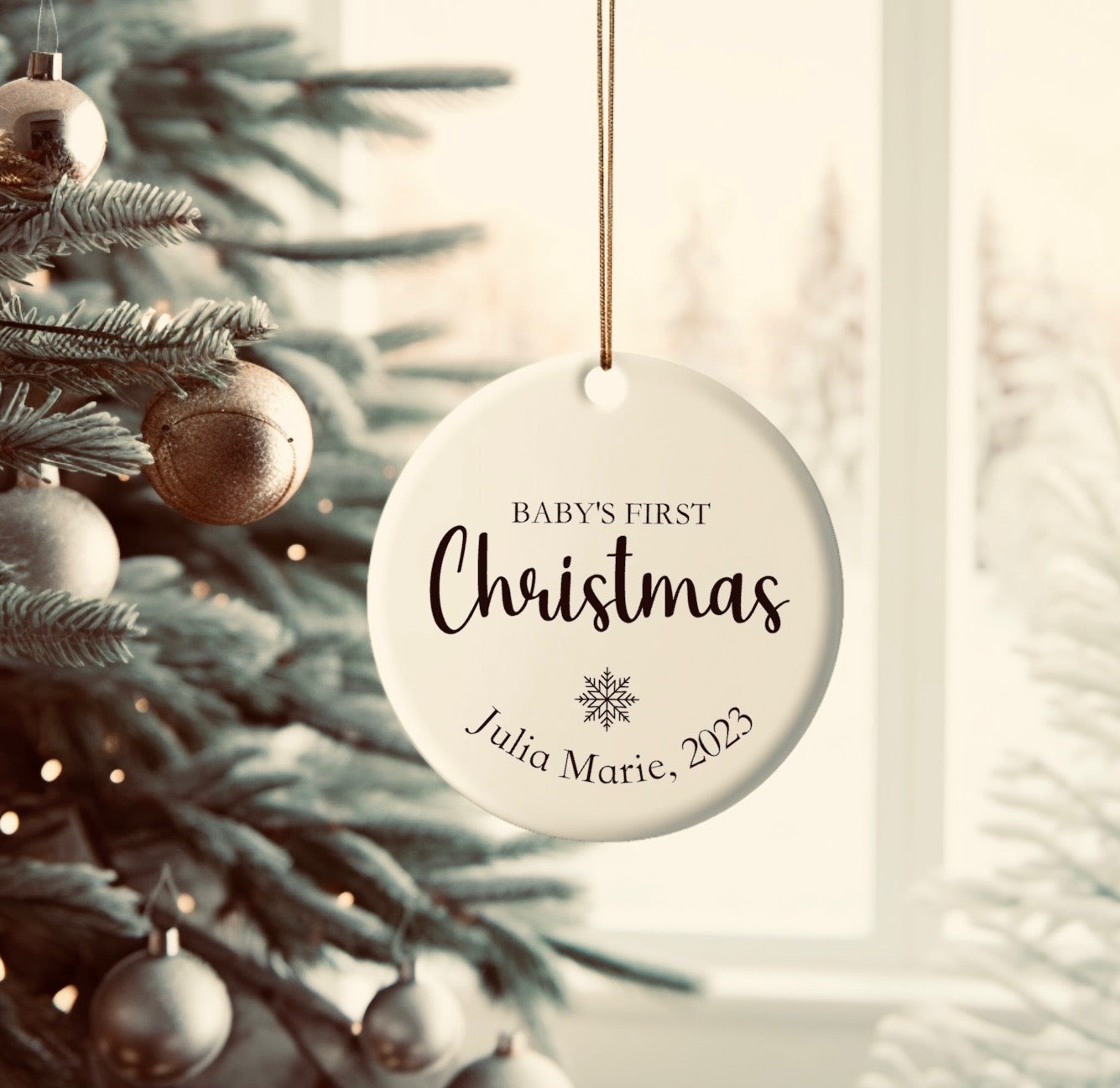 Personalized Baby's First Christmas