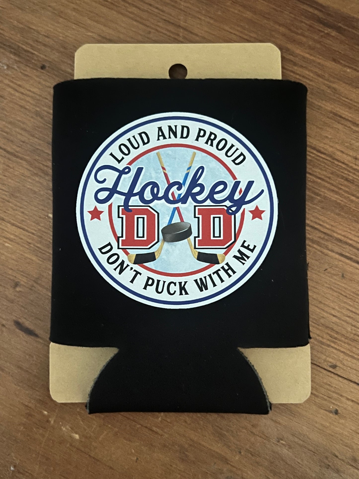 Hockey Mom & Dad Koozie