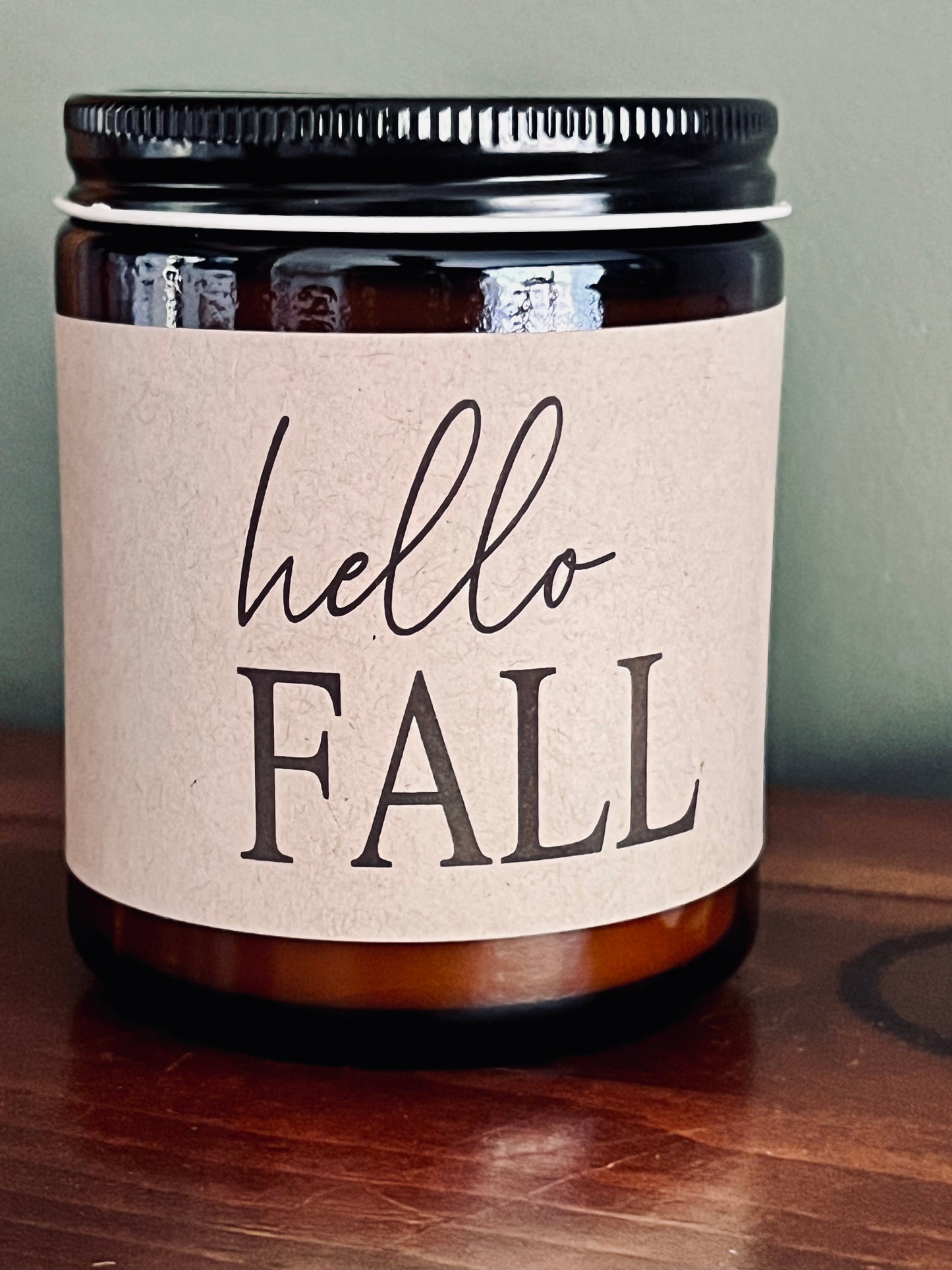 Hello Fall Candle