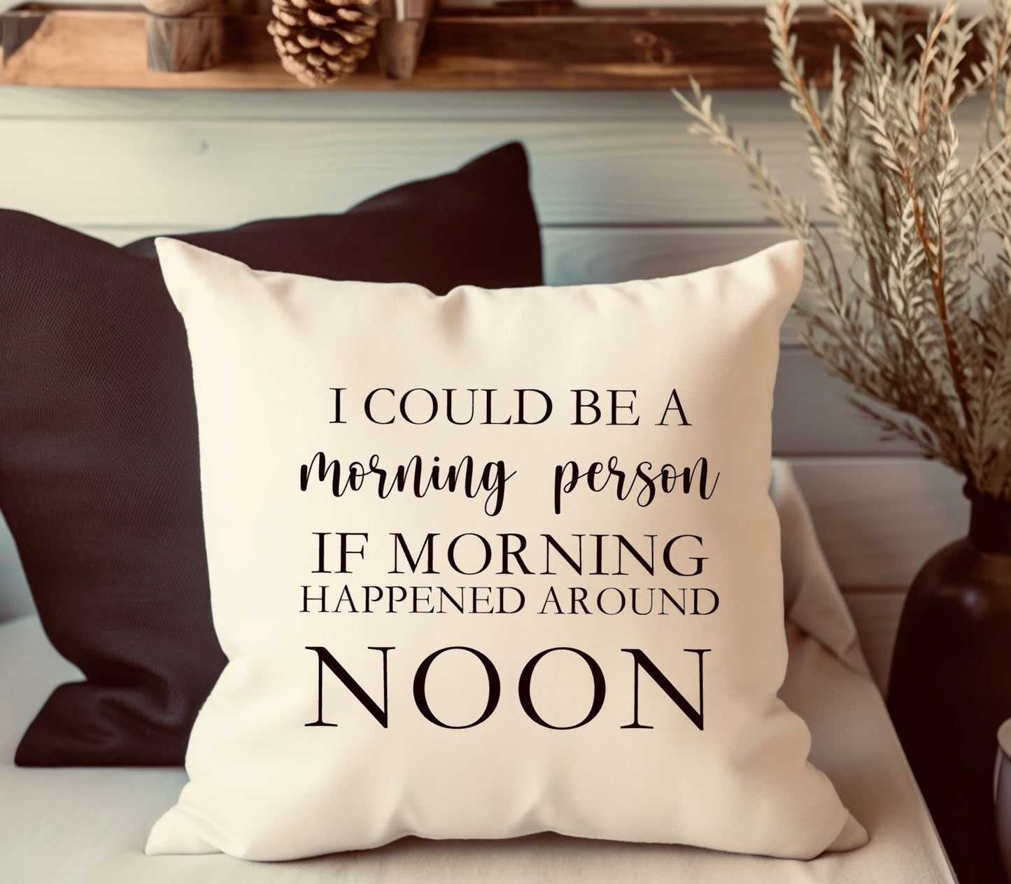 Not a morning person Pillow