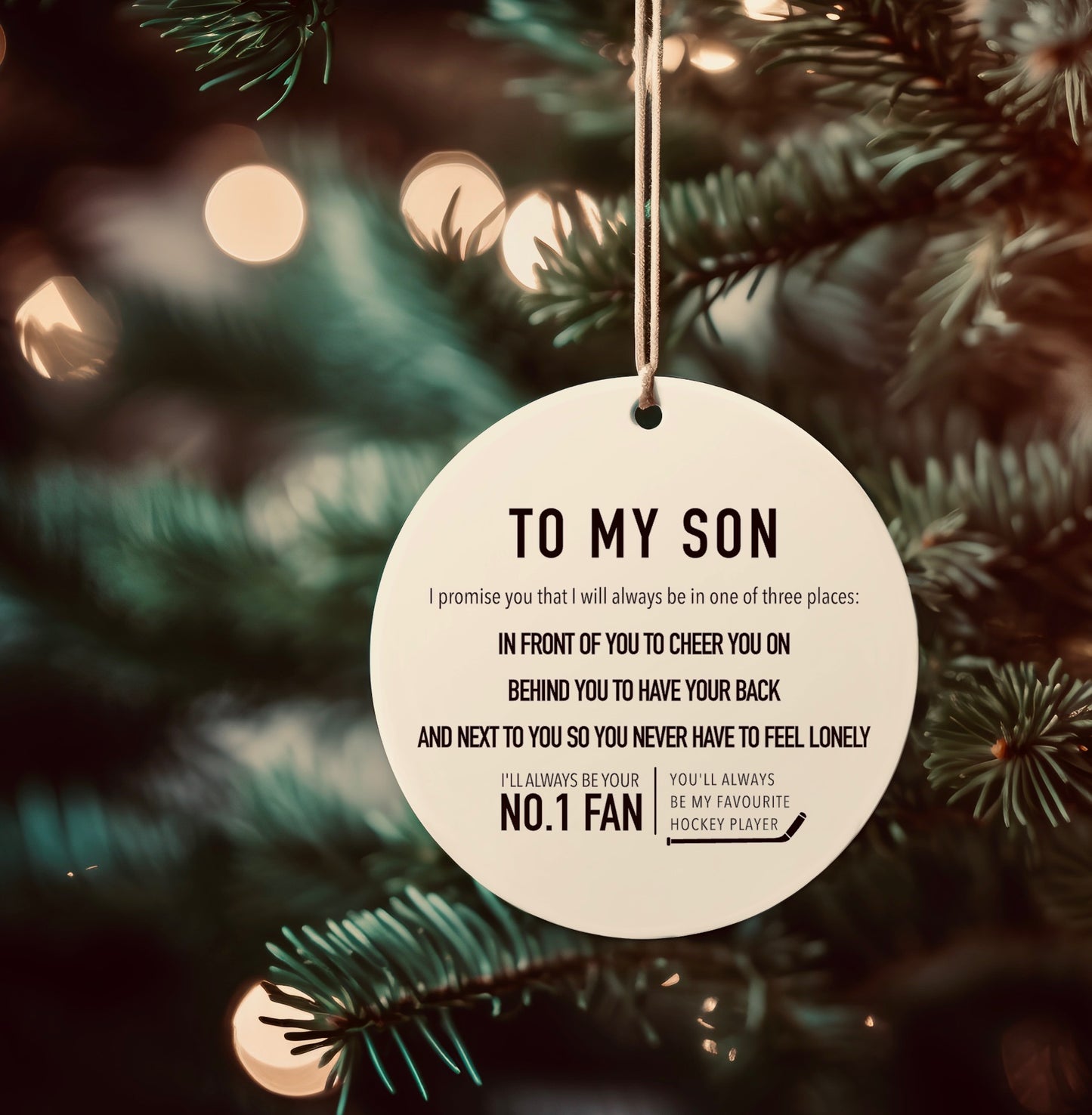 Son Hockey Ornament
