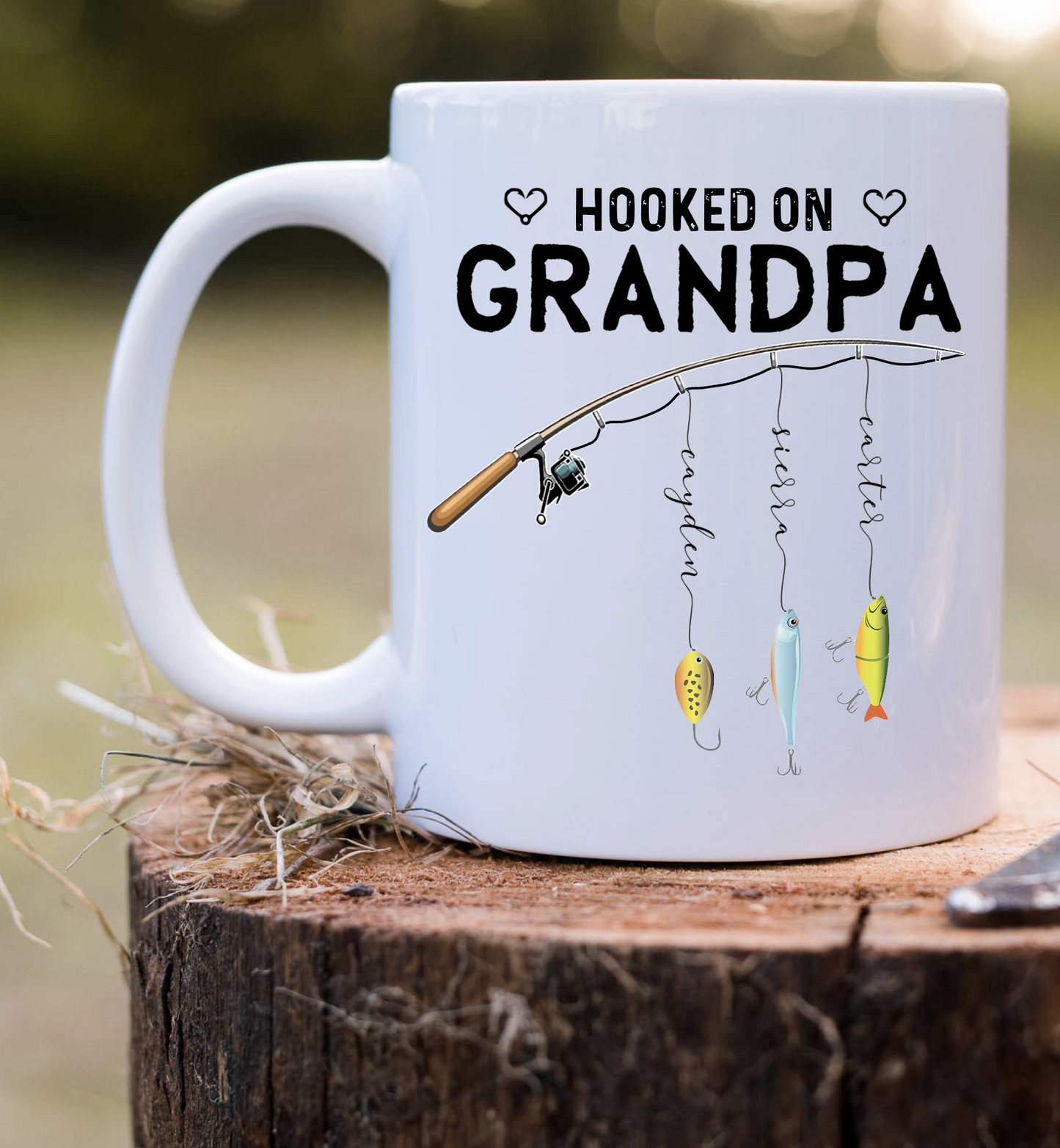 Personalized fishing mug