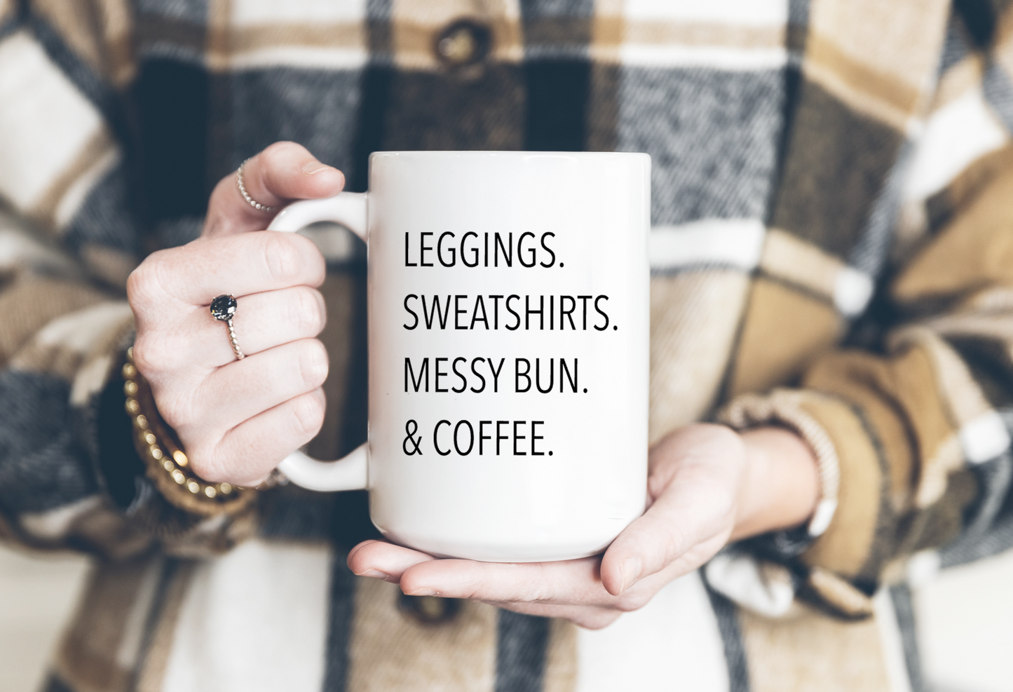 Messy Bun & Coffee Mug