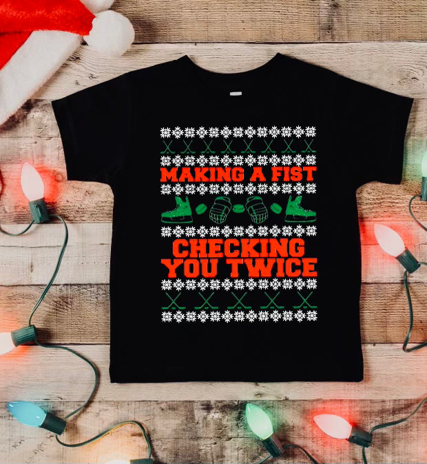Hockey Christmas Kids T-shirt