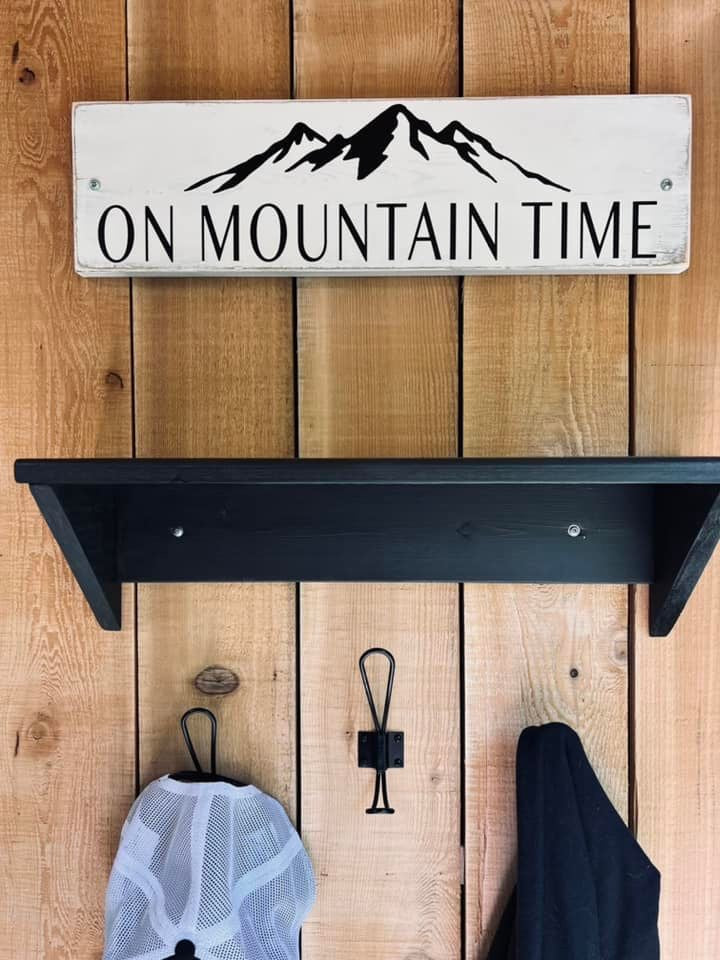 On Mountain Time Sign