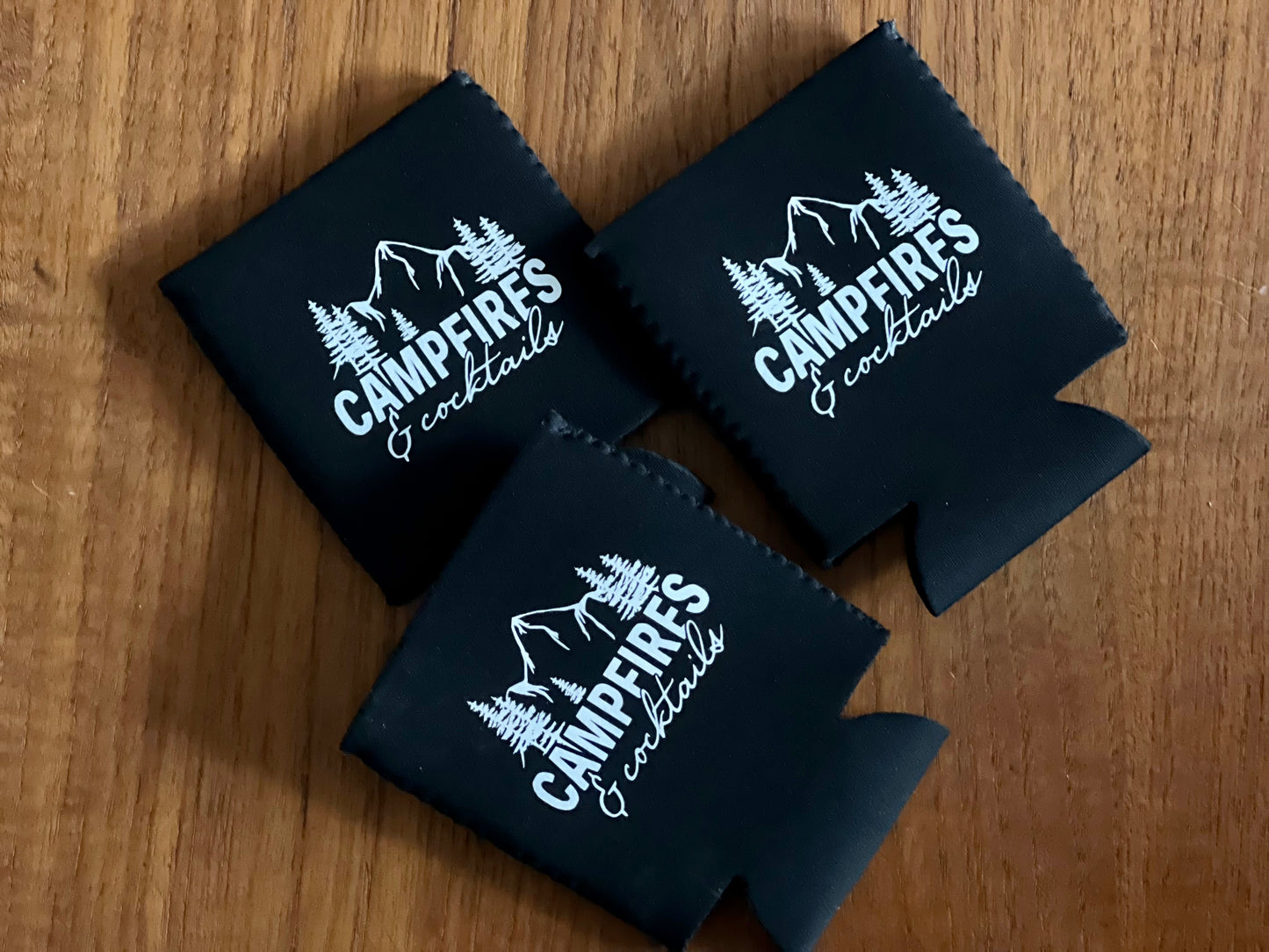 Campfire & cocktails Koozie