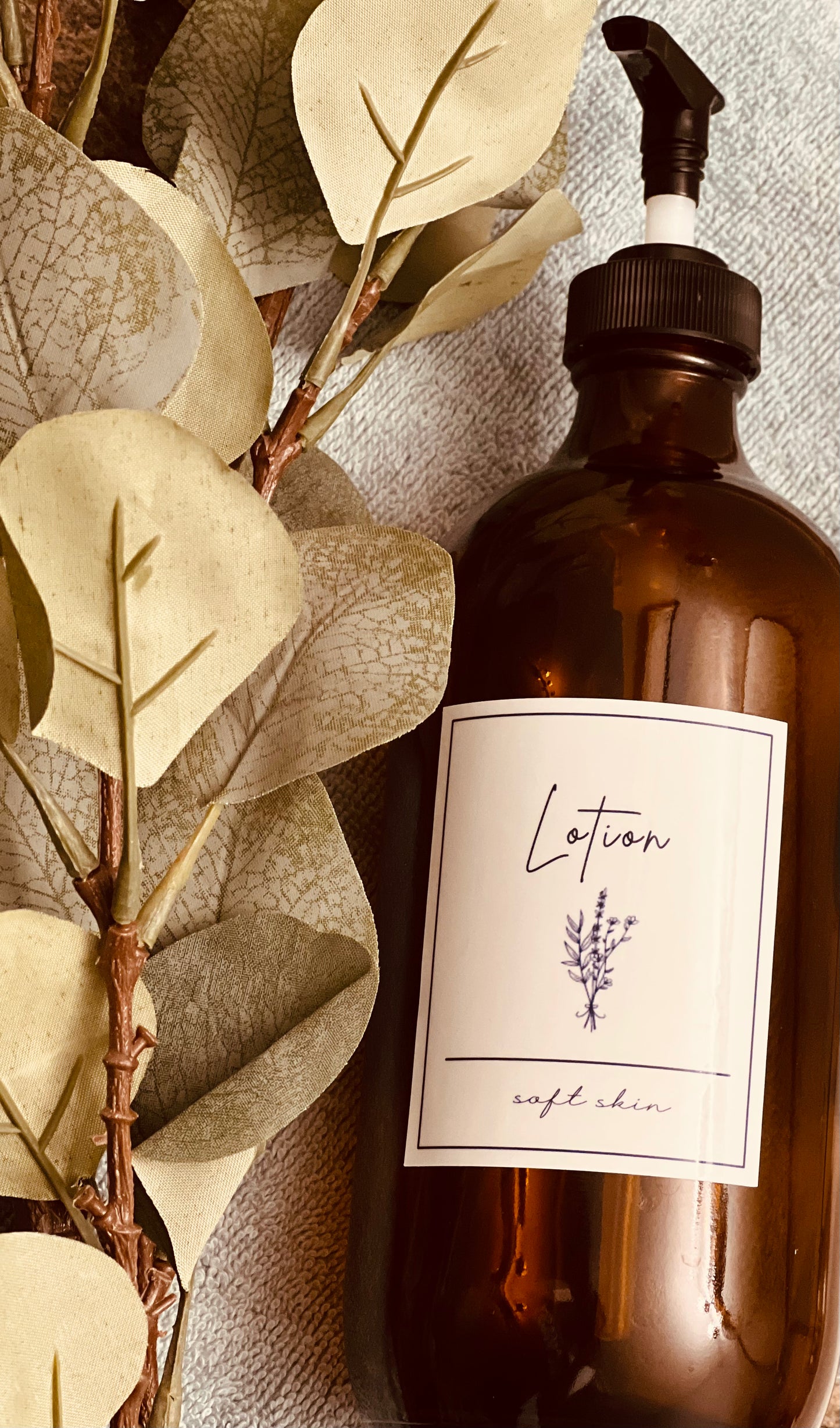 Floral Hand Soap & Lotion Pump