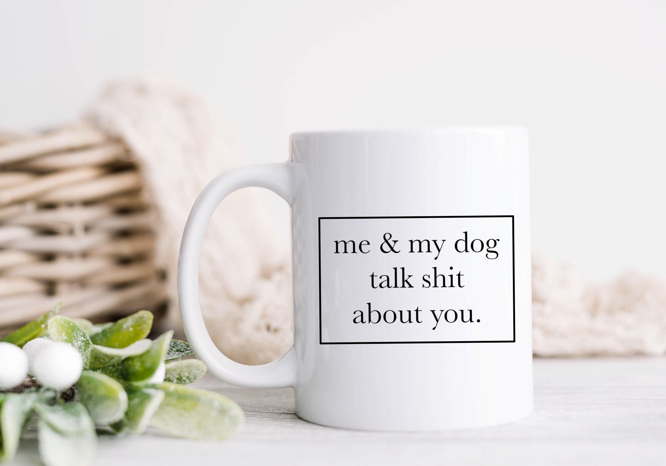 My shop dogs mug