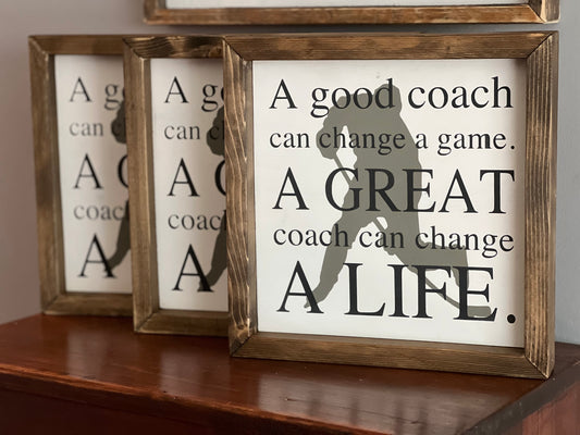 Hockey Coach Sign