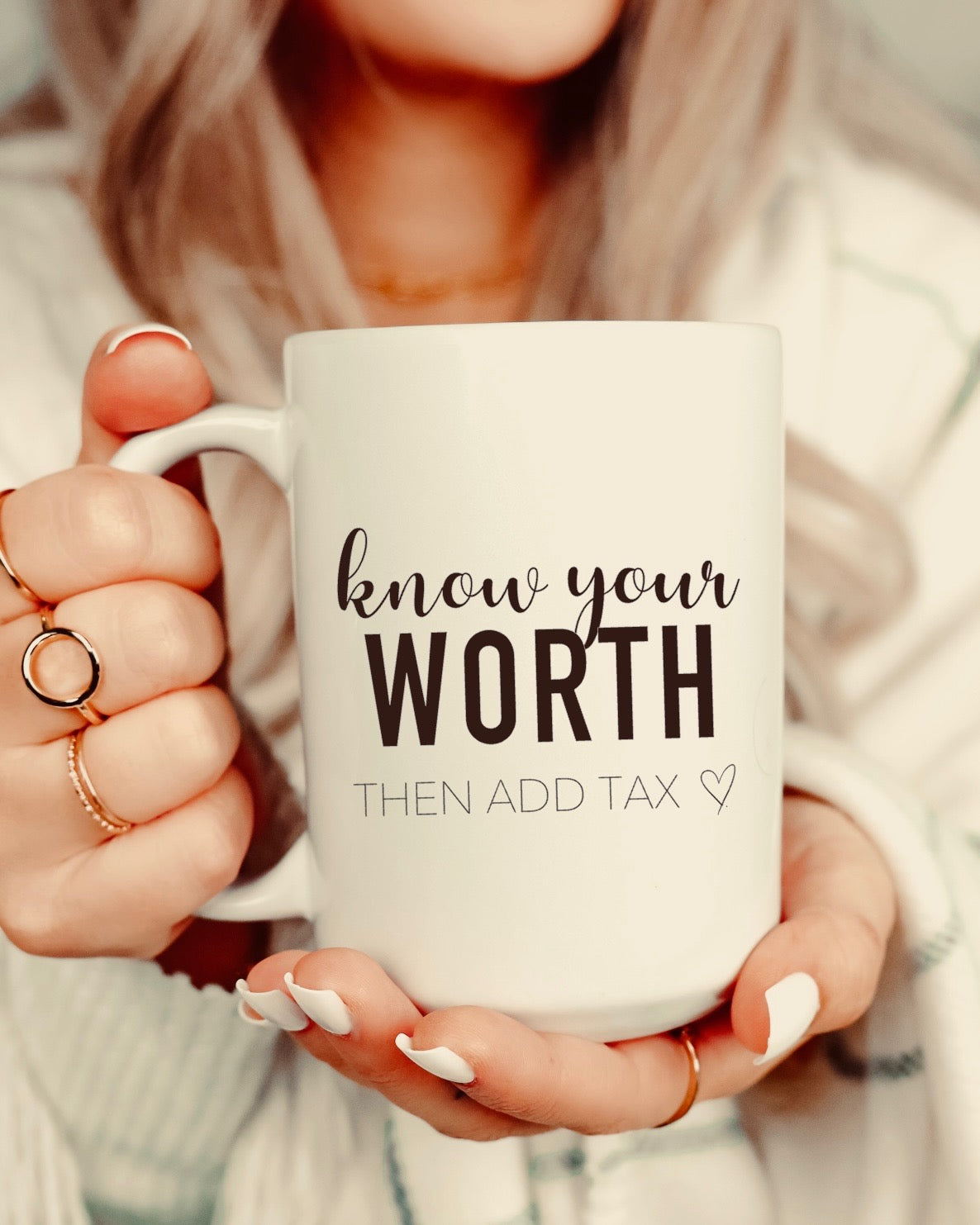 Know your worth mug