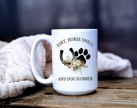 Horse smell & dog slobber