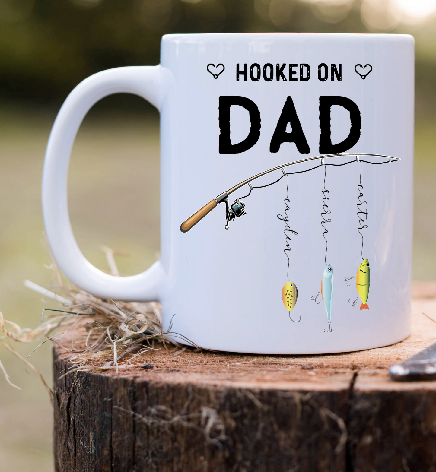 Personalized fishing mug