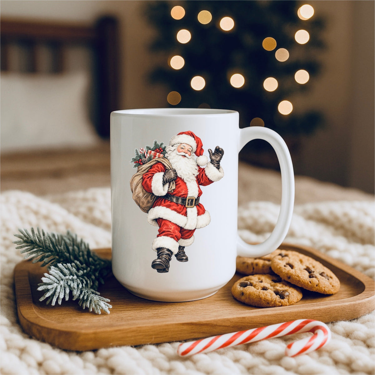 Vintage Santa Mug