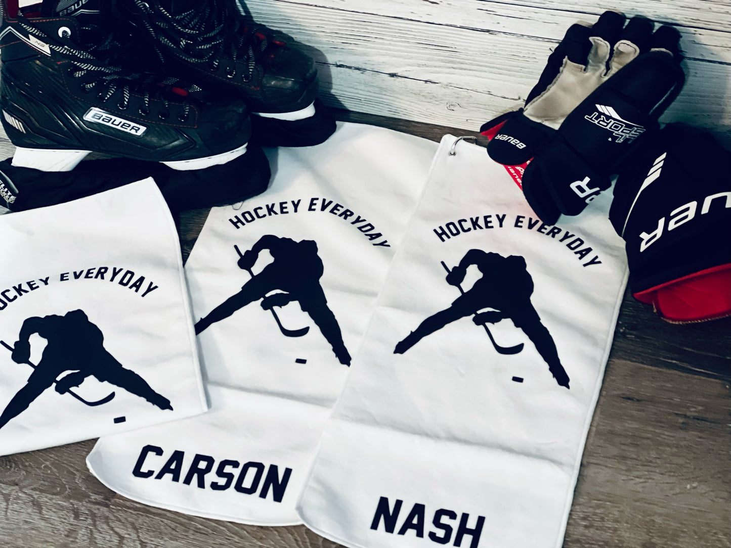 Personalized Hockey Skate Towels