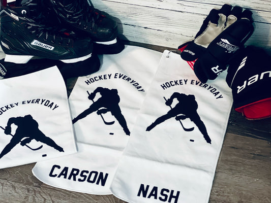 Personalized Hockey Skate Towels