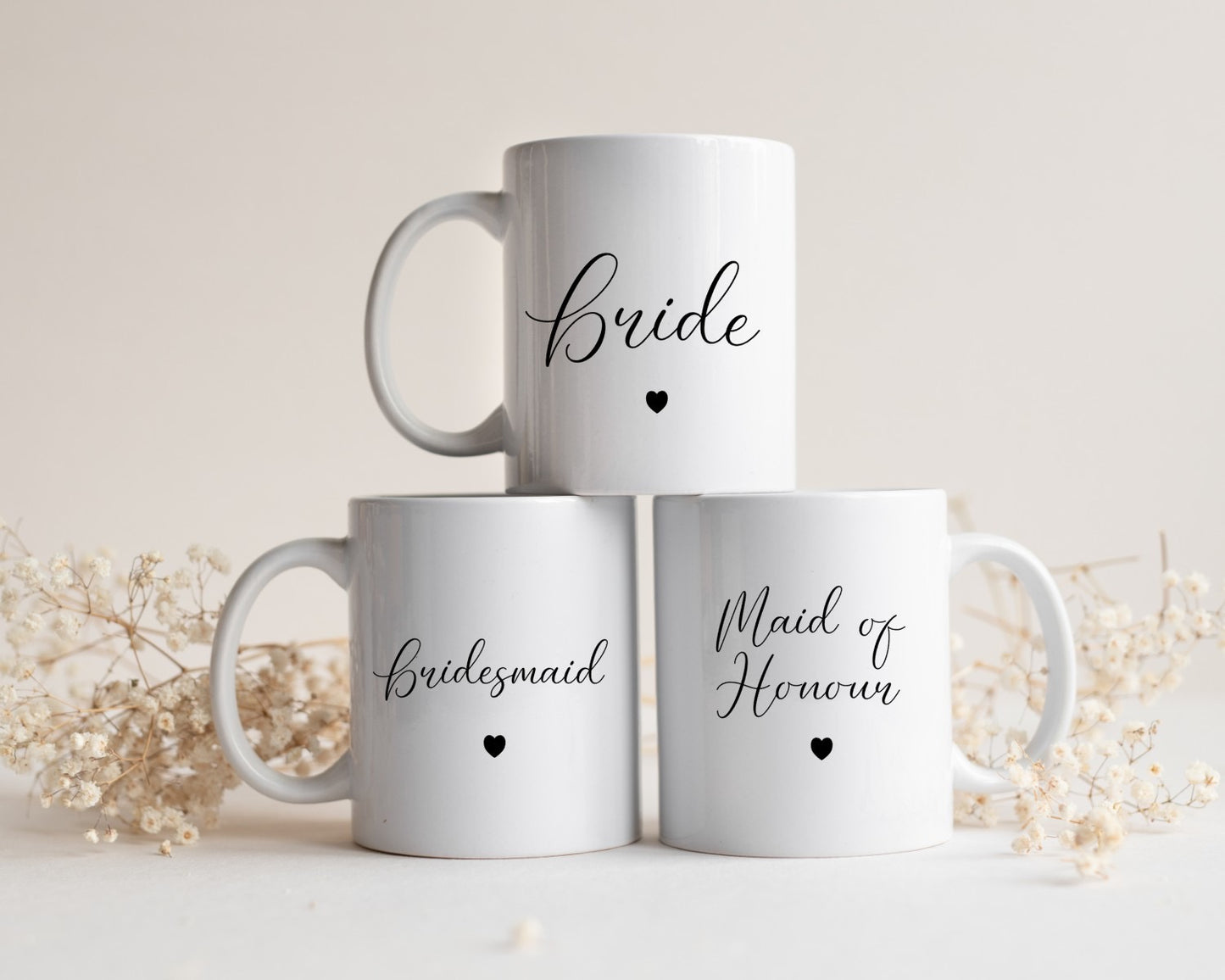 Bridal party mugs