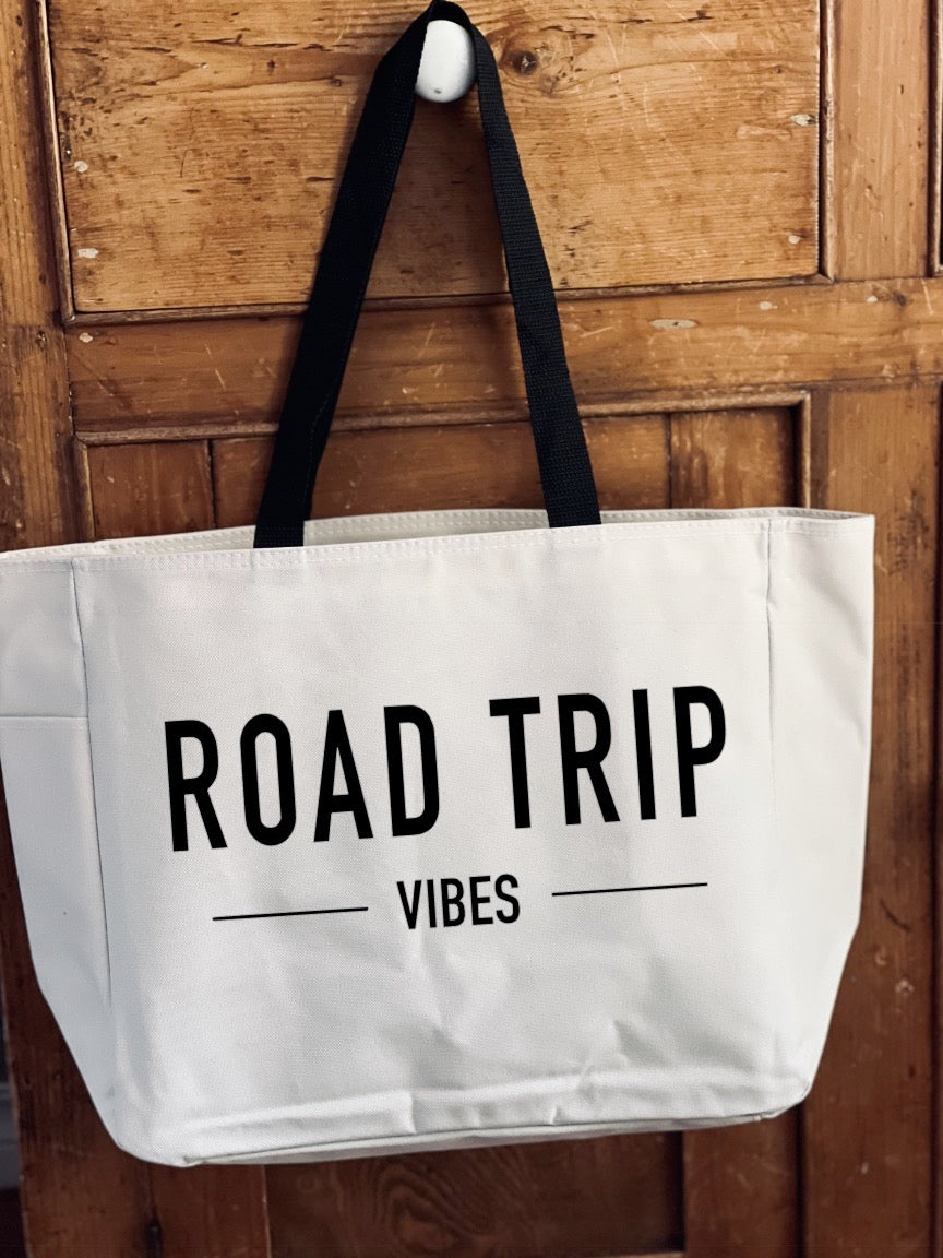 Road trip tote bag