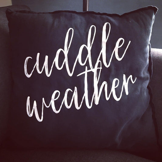 Cuddle weather pillow