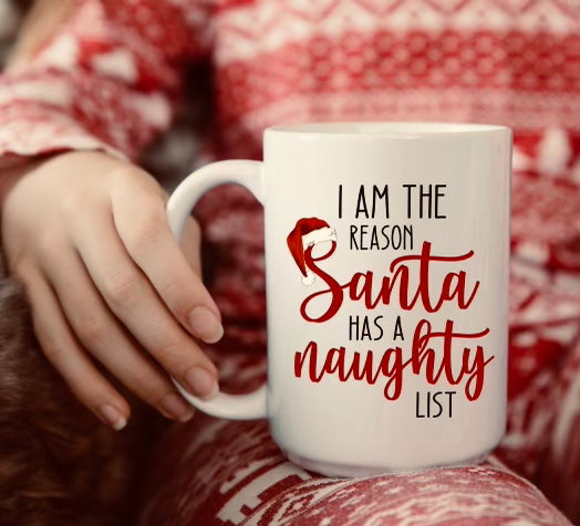 Naughty list mug