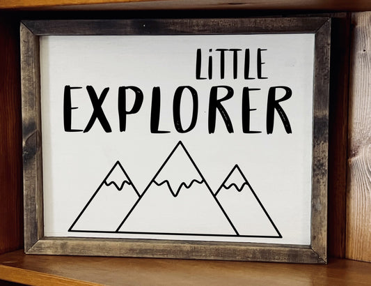 Little Explorer Sign