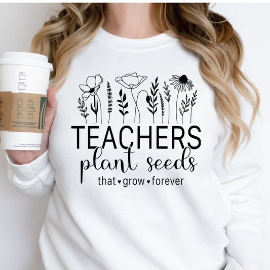 Teachers plant seeds