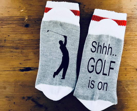 Golf is on socks