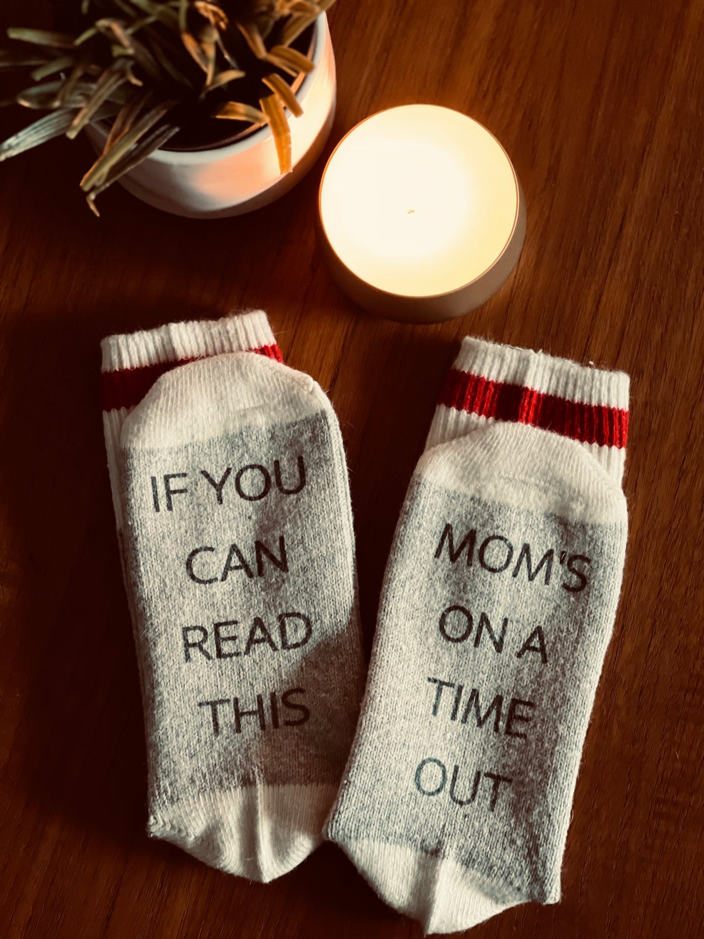 Mom’s timeout socks