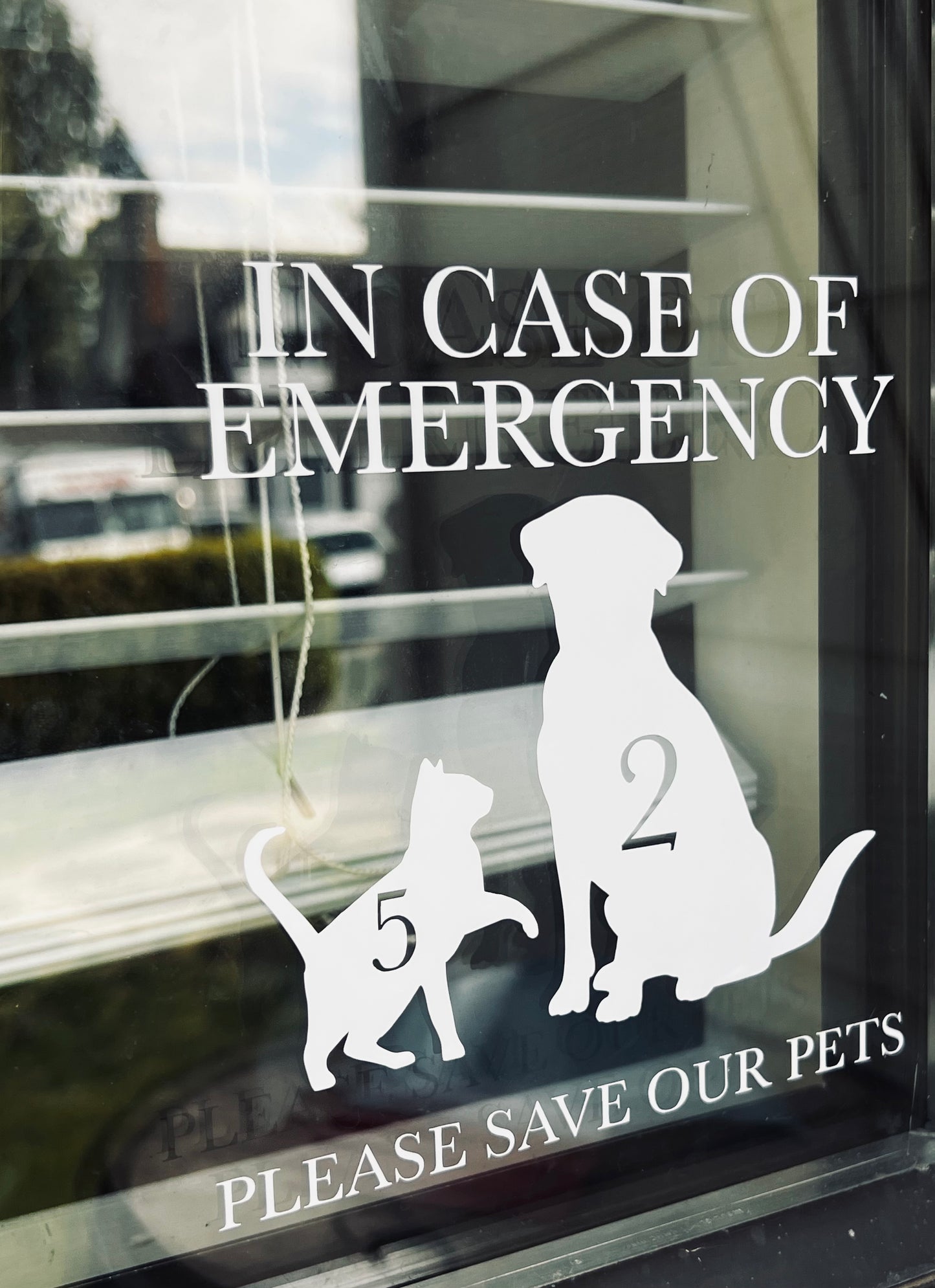 Save our pets decal